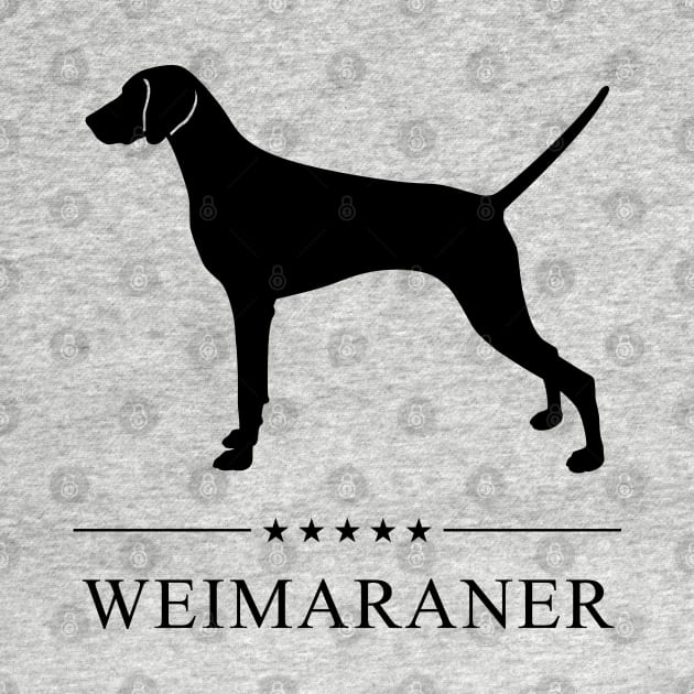 Weimaraner Black Silhouette by millersye